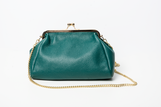 Vintage leren crossbody Tommasina